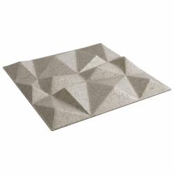 Panneaux muraux 12 pcs B&eacute;ton Diamant 50 x 50 cm Mousse XPS