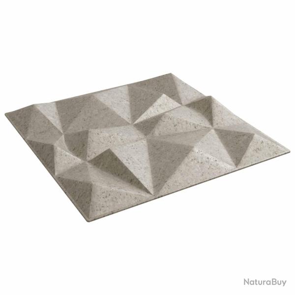 Panneaux muraux 12 pcs B�ton Diamant 50 x 50 cm Mousse XPS