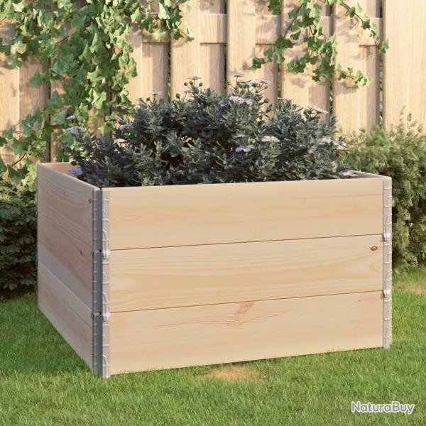 Jardini�res sur�lev�es 3 pcs 100x100 cm Bois de pin solide