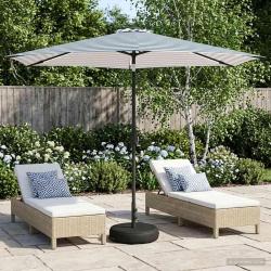 Parasol de jardin avec lumi&egrave;res LED et base 300 x 300 cm
