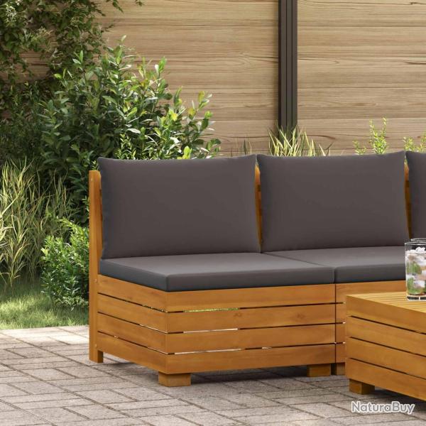 Sofa de jardin milieu Bois d'Acacia Massif Marron