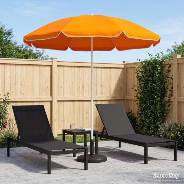 Parasol de jardin 160 cm polyester 170T Orange