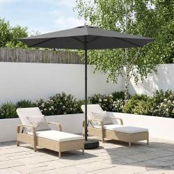 Parasol de jardin avec base 270 x 270 cm Polyester