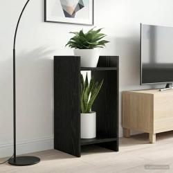 Support de Plante Ch&ecirc;ne Noir 30 x 30 x 60 cm Bois d'ing&eacute;nierie