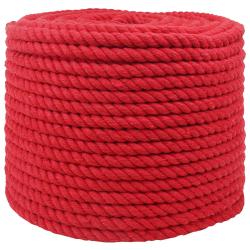 Corde Rouge 1,2 x 1,2 x 10000 cm Coton