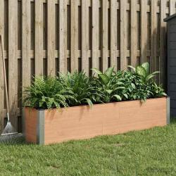 Jardini&egrave;re sur&eacute;lev&eacute;e Marron 200 x 30 x 36 cm