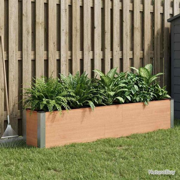 Jardini�re sur�lev�e Marron 200 x 30 x 36 cm