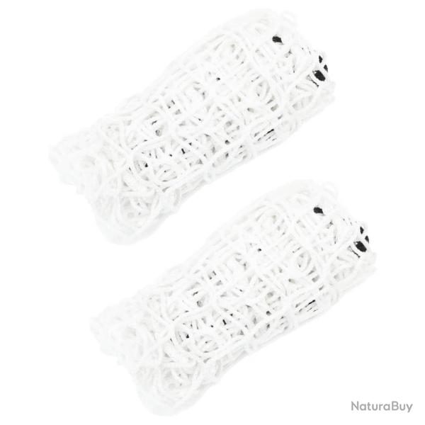 Filets � foin 2 pcs rectangulaire blanc 200x120 cm PP
