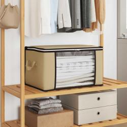 Bo&icirc;te de rangement avec fen&ecirc;tre lat&eacute;rale transparente Cr&egrave;me