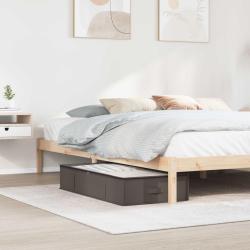 Bo&icirc;te de rangement avec fen&ecirc;tre transparente 2 pcs Gris