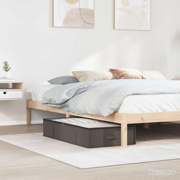 Bo�te de rangement avec fen�tre transparente 2 pcs Gris