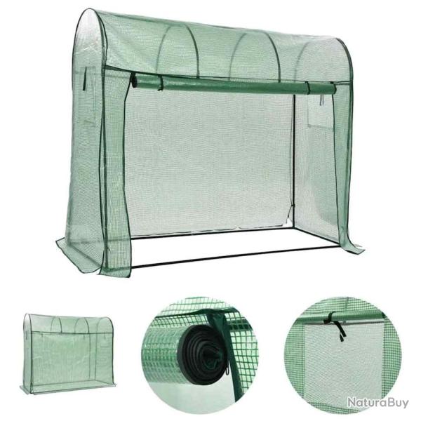 Serre avec porte zipp�e 200x80x170 cm