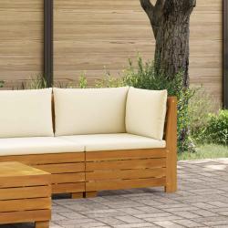 Canap&eacute; d'angle de jardin Bois d'Acacia Massif Marron