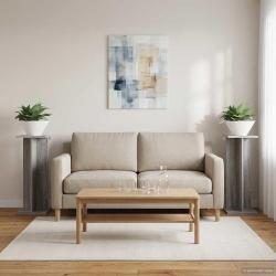 Support de Plante 2 pcs Gris Sonoma 25 x 25,5 x 60,5 cm