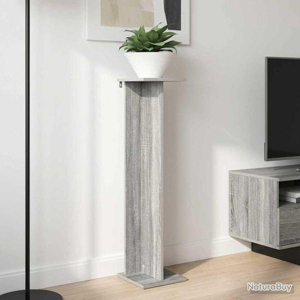Support de Plante 2 pcs Gris Sonoma 25 x 25,5 x 100,5 cm