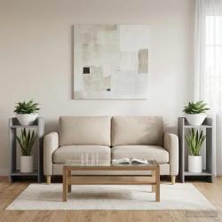 Support de Plante 2 pc Gris Sonoma 30 x 30 x 60 cm