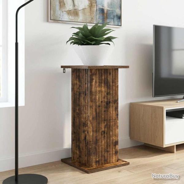 Support de Plante 2 pcs Ch�ne fum� 30,5 x 30 x 60,5 cm