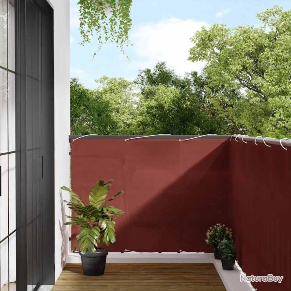 Paravent de balcon couleur terre cuite 120 x 700 cm 100 % polyester Oxford