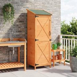 Abri de jardin Marron 59,5 x 56 x 176,5 cm Bois de Sapin Massif