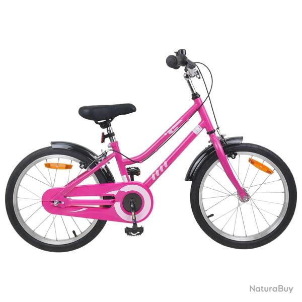 V�lo pour Enfants 18 Pouces pour les 5-7 ans Rose Noir