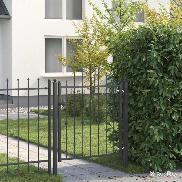 Porte de Cl�ture HORST 100 x 100 cm m�tal Noir Verrouillable