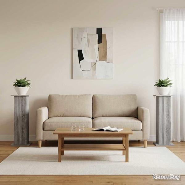 Support de Plante 2 pcs Sonoma gris 30,5 x 30 x 80,5 cm