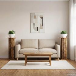 Support de Plante 2 pcs Bois ancien 30,5 x 30 x 80,5 cm