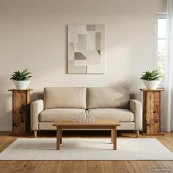 Support de Plante 2 pcs Bois ancien 30,5 x 30 x 60,5 cm