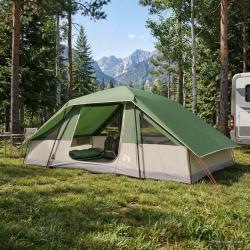 Tente familiale avec auvent imperm&eacute;able Vert 10 personnes