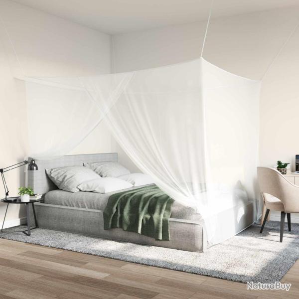 Filet anti-moustiques pour lit 156 mailles 3 pcs Blanc