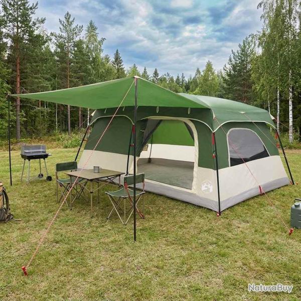 Tente familiale Vert 500 x 400 x 230 cm Polyester et Acier
