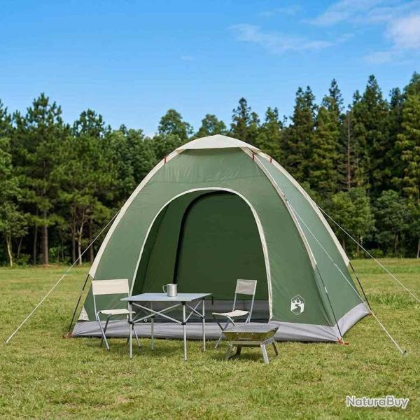 Tente de camping avec toit avec �vent Vert 190 x 140 x 105 cm