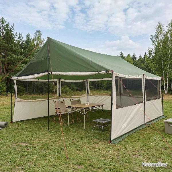 Tente familiale Vert 450 x 400 x 265 cm Polyester et Acier