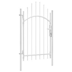 Portail de jardin Woerden en acier 1x2,45 m blanc