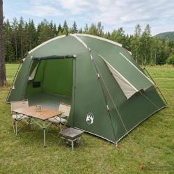 Tente Cabane avec toit Vert 400 x 210 x 180 cm Polyester