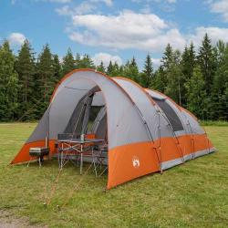 Tente tunnel Gris et orange 560 x 395 x 212 cm