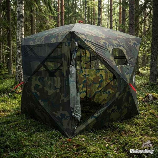 Tente de Chasse avec toit Camouflage 143 x 143 x 165 cm