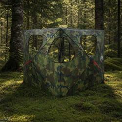 Tente de Chasse avec toit Camouflage 145 x 145 x 150 cm
