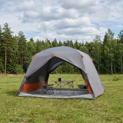 Tente de randonn&eacute;e Gris et orange 2 personnes