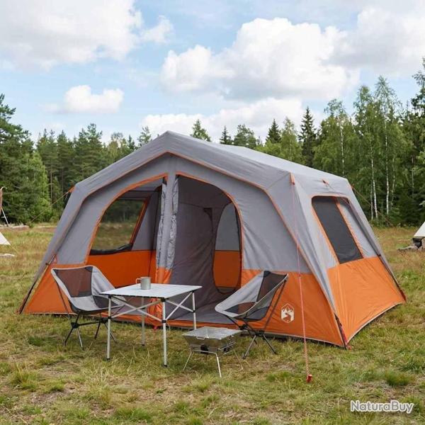 Tente familiale Gris et orange 533 x 312 x 230 cm