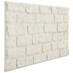 Panneaux muraux 10 pcs Blanc 100 x 50 cm Mousse EPS