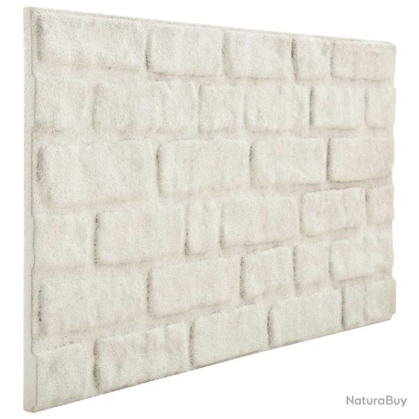 Panneaux muraux 10 pcs Blanc 100 x 50 cm Mousse EPS