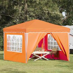 Tente de f&ecirc;te pop-up 288 x 288 x 245 cm Orange Tissu Oxford