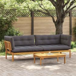 Unit&eacute; du canap&eacute; en palette de jardin 2 Pi&egrave;ce