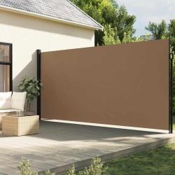 Auvent lat&eacute;ral r&eacute;tractable taupe 200x500 cm