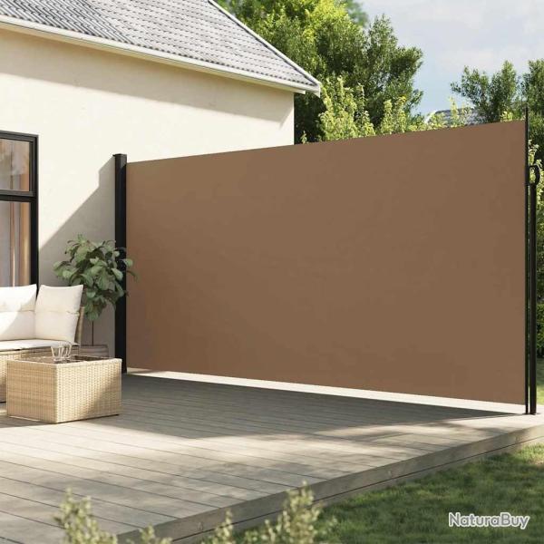 Auvent lat�ral r�tractable taupe 200x500 cm