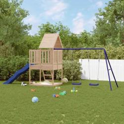 Aire de jeux d'ext&eacute;rieur bois de pin massif