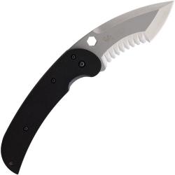 Couteau Linton Cutlery Large Tactical Linerlock Satin Lame Acier Inoxydable Manche G10 L92019124