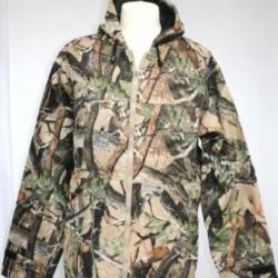 Veste l&eacute;g&egrave;re &agrave; capuche camouflage for&ecirc;t - toile &eacute;paisse coton contre insectes