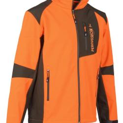Veste de chasse Softshell Percussion XL Kaki - Orange